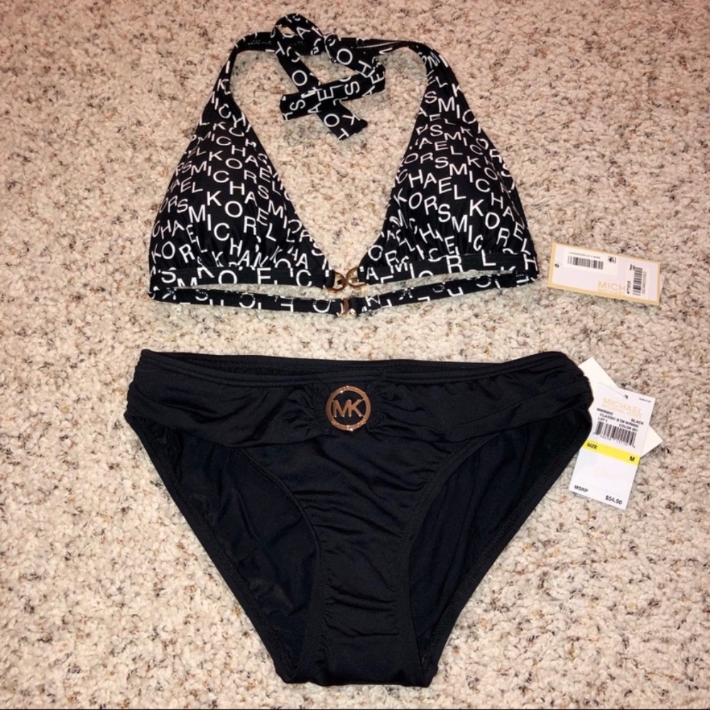 NWT Michael Kors Bikini Set Black